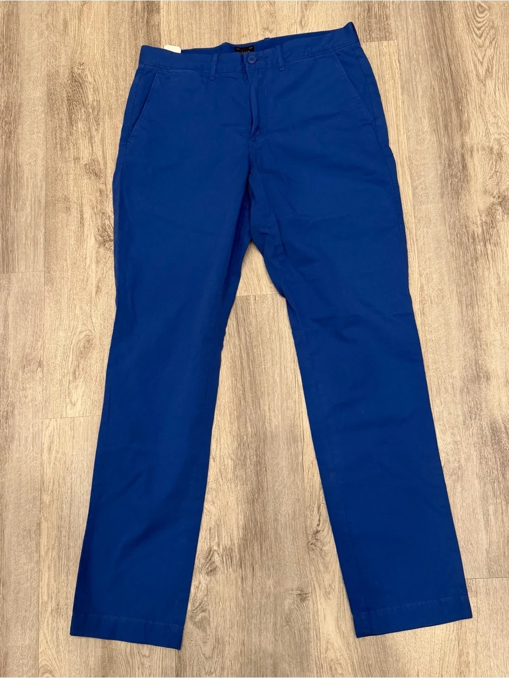NWT‎ J.Crew Cobalt Blue Chino Pants 31x32 100% Cotton Straight Leg